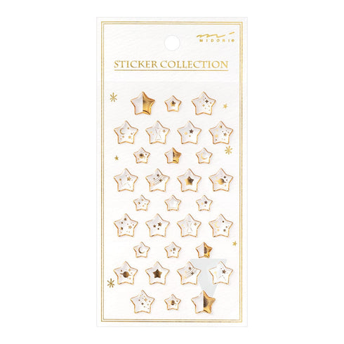 Midori Seal Collection RESIN 3D STARS Planner Stickers 3D Stickers Puffy Stickers Clear Stickers Rainbow Stickers | 2525