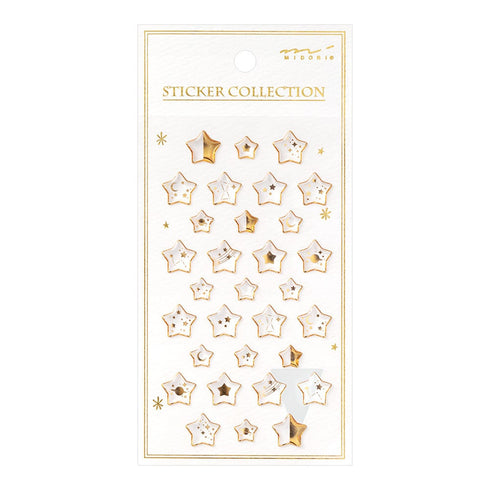 Midori Seal Collection RESIN 3D STARS Planner Stickers 3D Stickers Puffy Stickers Clear Stickers Rainbow Stickers | 2525