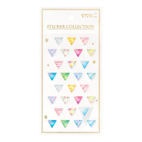 Midori Seal Collection RESIN 3D TRIANGLES Rainbow Triangles Planner Stickers 3D Stickers Puffy Sticker Clear Stickers Rainbow Sticker | 2529