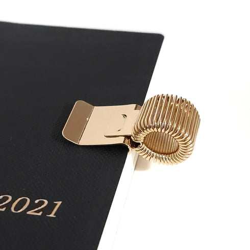 GOLD Metal Spring Pen Clip Pen Holder | Holds Large Pens Too