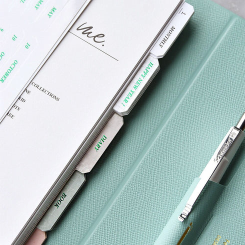 Plepic THUMBNAIL INDEX STICKERS Index Tabs Monthly Index Tabs Weekly Index Tabs Daily Index Tab Self-Adhesive Tabs Planner Index Sticker