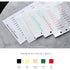 Plepic THUMBNAIL INDEX STICKERS Index Tabs Monthly Index Tabs Weekly Index Tabs Daily Index Tab Self-Adhesive Tabs Planner Index Sticker