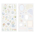 FLOWER Midori Seal Collection Two Sheets Planner Stickers Calendar Stickers Planning Stickers Rainbow Stickers | 2639