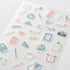 STATIONERY Midori Seal Collection Two Sheets Planner Stickers Calendar Stickers Planning Stickers Rainbow Stickers | 2640