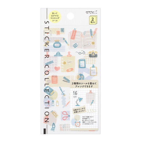 STATIONERY Midori Seal Collection Two Sheets Planner Stickers Calendar Stickers Planning Stickers Rainbow Stickers | 2640
