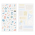 STATIONERY Midori Seal Collection Two Sheets Planner Stickers Calendar Stickers Planning Stickers Rainbow Stickers | 2640