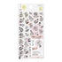 MONOTONE FLOWER Midori Seal Collection Two Sheets Planner Stickers Calendar Stickers Planning Stickers Rainbow Stickers | 2642