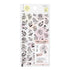 MONOTONE FLOWER Midori Seal Collection Two Sheets Planner Stickers Calendar Stickers Planning Stickers Rainbow Stickers | 2642