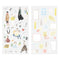 FASHION Midori Seal Collection Two Sheets Planner Stickers Calendar Stickers Planning Stickers Rainbow Stickers | 2637
