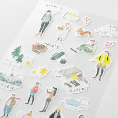 GOING OUT Midori Seal Collection Two Sheets Planner Stickers Calendar Stickers Planning Stickers Rainbow Stickers | 2638