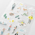 GOING OUT Midori Seal Collection Two Sheets Planner Stickers Calendar Stickers Planning Stickers Rainbow Stickers | 2638