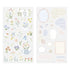 FLOWER Midori Seal Collection Two Sheets Planner Stickers Calendar Stickers Planning Stickers Rainbow Stickers | 2639