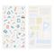 STATIONERY Midori Seal Collection Two Sheets Planner Stickers Calendar Stickers Planning Stickers Rainbow Stickers | 2640