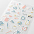 STATIONERY Midori Seal Collection Two Sheets Planner Stickers Calendar Stickers Planning Stickers Rainbow Stickers | 2640