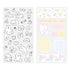 CUTE MOTIF Dog Puppy Squirrel Midori Seal Collection Two Sheets Planner Stickers Calendar Stickers Planning Stickers Rainbow Stickers | 2644