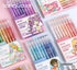 GREY SKETCH SET Languo Color Gel 6 Pen Set 0.6mm Black Out Planning Pen Set Fine Point Set | 6 Pens