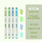 Dianshi NO SMEAR ELEGANT Color Highlighter Set Refillable Highlighter Set Eco-Conscious Seven Series 4 Pen Set | Ds-834