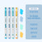 Dianshi NO SMEAR OCEAN Color Highlighter Set Refillable Highlighter Set Eco-Conscious Seven Series 4 Pen Set | Ds-834