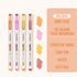 Dianshi NO SMEAR MACARON Color Highlighter Set Refillable Highlighter Set Eco-Conscious Seven Series 4 Pen Set | Ds-834