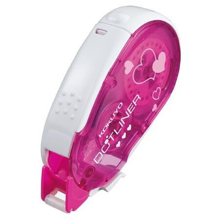 PINK HEARTS Kokuyo DOTLINER Strong Adhesion Acid-Free Refillable Glue Tape Photo Glue Acid-Free Glue | DM405-08N