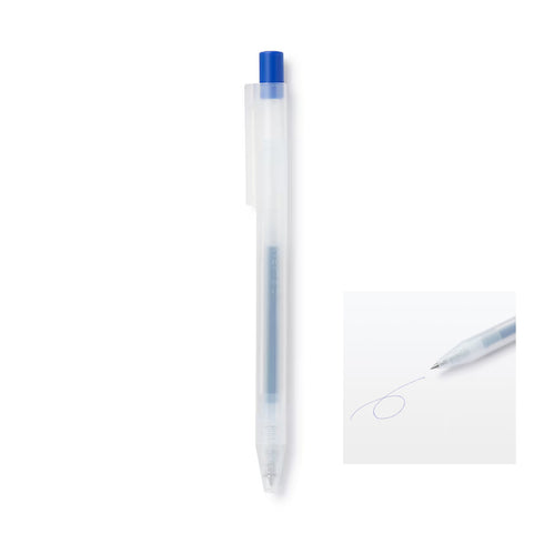 ORANGE MUJI Japan Knock Gel Ink Retractable Type Ballpoint Pen 0.3mm Muji Gel Pen Smooth Gel Pen Artist Pen Anime Pen Fine Line | 0.3mm