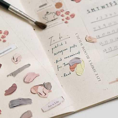 MU Lifestyle Pop-Up 3D Embossed Stickers Artists Paints Paint Stroke Artistic Embellishment Acrylic Paint 3D Stickers Applique Stickers | 05