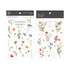 MU Lifestyle Print-On Stickers Positive Energy Clover Pink Flowers Chrysanthemum Rub-On Stickers Transfer Stickers Translucent Sticker | 241