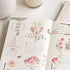 MU Lifestyle Print-On Stickers Pink Flowers Pink Rose Pink Bouquet Rub-On Stickers Transfer Stickers Translucent Sticker | 243