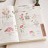MU Lifestyle Print-On Stickers Pink Flowers Pink Rose Pink Bouquet Rub-On Stickers Transfer Stickers Translucent Sticker | 243