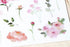 MU Lifestyle Print-On Stickers Pink Flowers Pink Rose Pink Bouquet Rub-On Stickers Transfer Stickers Translucent Sticker | 243