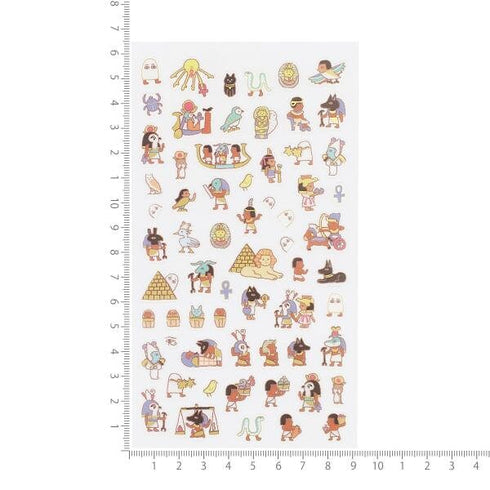 Kamio Japan Petit Mark Egyptian Sticker Pharoah Sticker Pyramid Stickers Sphynx Petit Mark Stickers | 214462