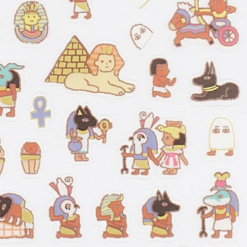 Kamio Japan Petit Mark Egyptian Sticker Pharoah Sticker Pyramid Stickers Sphynx Petit Mark Stickers | 214462