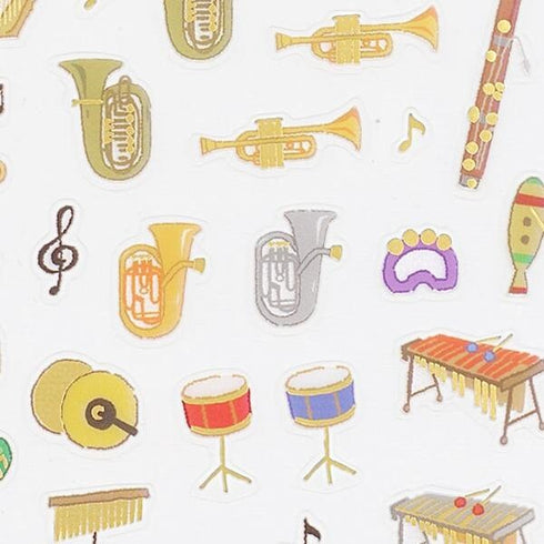Kamio Japan Petit Mark Musical Instruments Clarinet Saxophone Piano Petit Mark Stickers | 214462