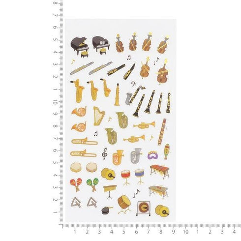 Kamio Japan Petit Mark Musical Instruments Clarinet Saxophone Piano Petit Mark Stickers | 214462