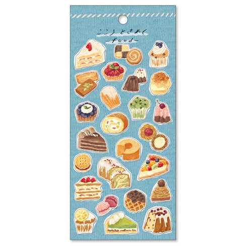 Mind Wave Food Collection Sticker Dessert Sticker Pie Cake Bundt Truffle Cookie Tarte Clear Stickers Seals Bujo Sticker | 81799