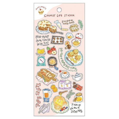 Mind Wave CHOOSY LIFE COFFEE Break Stickers Coffee Café Cappucino Latte Sweets Coffee Beans Clear Stickers Seals Bujo Sticker | 81842