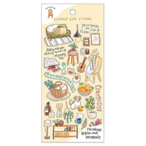 Mind Wave CHOOSY LIFE BAKE Bread Stickers Italian Baguette Croissant Pretzel Flour Milk Biscuits Clear Stickers Seals Bujo Sticker | 81839