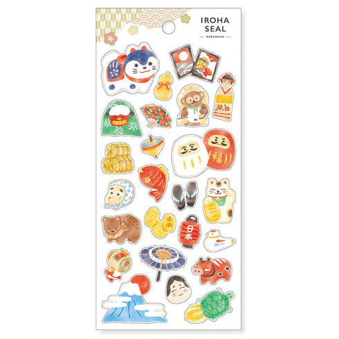Mind Wave IROHA SHIBA INU Stickers Dog Puppy Dog Kisses Small Dog Clear Stickers Seals Bujo Sticker | 81870