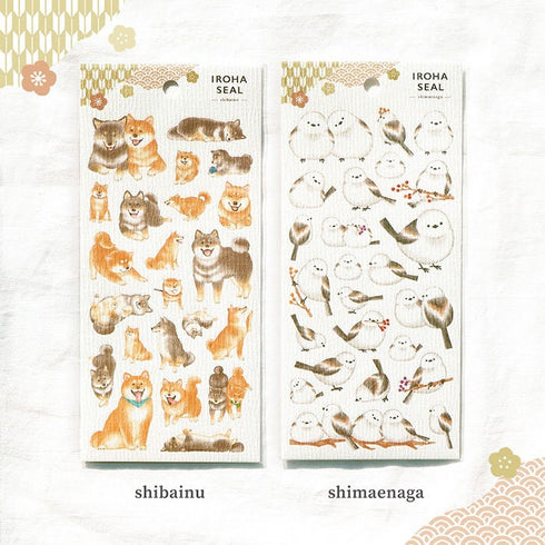 Mind Wave IROHA WHITE-TAILED Tit Stickers Bird Birdies Whit-Tailed Nature Wildlife Clear Stickers Seals Bujo Sticker | 81871