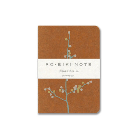 Yamamoto BRANCH FLOWERS Ro-Biki Notebook Shapes Series 5mm Dot Grid Series 3.5" x 4.9" | GA093