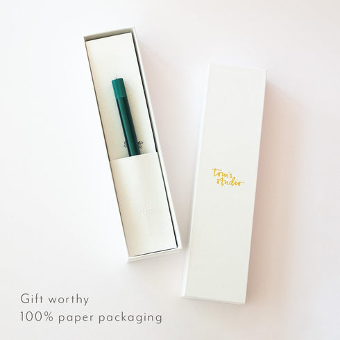 BLACK LUMOS WRITE Refillable Fineliner & Brush Pen Anodized Aluminum Fill With Your Ink Refillable 11 Tip Sizes 0.1mm To Brush Eco-Friendly