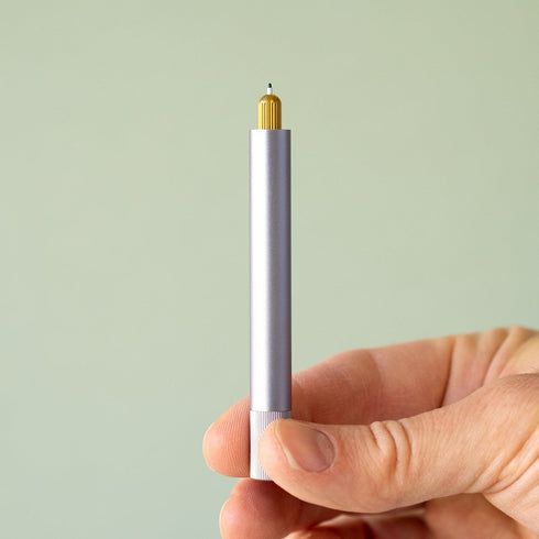 LUMOS MINI Refillable Fineliner & Brush Pen Anodized Aluminum Fill With Your Ink Refillable 11 Tip Sizes 0.1mm To Brush Eco-Friendly