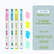 Dianshi NO SMEAR MACARON Color Highlighter Set Refillable Highlighter Set Eco-Conscious Seven Series 4 Pen Set | Ds-834