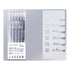 WHITE High Gloss Languo Color Gel 6 Pen Set 0.6mm Anime Pen Manga Pen Black Out Planning Pen Set Fine Point Set | 6 Pens