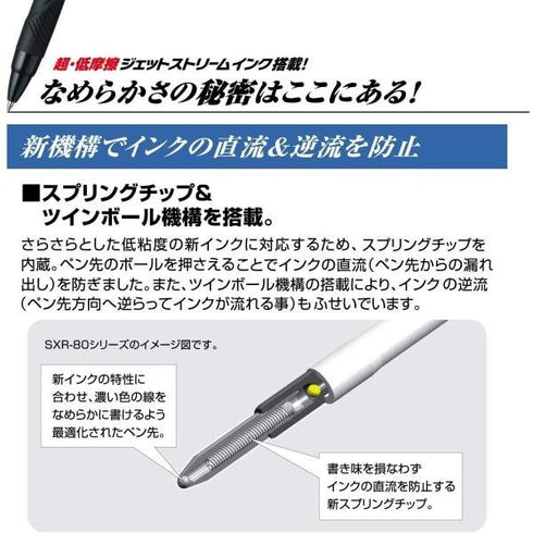 PALE GREEN Uni Jetstream 0.5mm LIMITED Edition 4&1 4 Color Ballpoint Multi Pen Pencil Included Pen Body Knock Multi-Body | MSXE5-1000