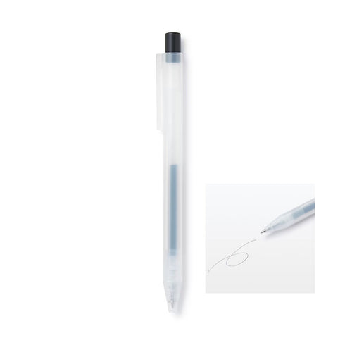 BLUE MUJI Japan Knock Gel Ink Retractable Type Ballpoint Pen 0.3mm Muji Gel Pen Smooth Gel Pen Artist Pen Anime Pen Fine Line | 0.3mm