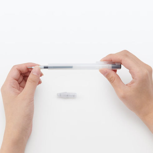 ORANGE MUJI Japan Knock Gel Ink Retractable Type Ballpoint Pen 0.3mm Muji Gel Pen Smooth Gel Pen Artist Pen Anime Pen Fine Line | 0.3mm