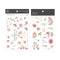 MU Lifestyle Print-On Stickers Pink Flowers Pink Rose Pink Bouquet Rub-On Stickers Transfer Stickers Translucent Sticker | 243