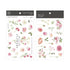 MU Lifestyle Print-On Stickers Pink Flowers Pink Rose Pink Bouquet Rub-On Stickers Transfer Stickers Translucent Sticker | 243