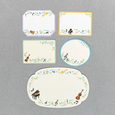 NB Co., Ltd Japan Music Border Music Label Piano Colored Paper Flake Sticker Paper Sticker Color Flake Seals Embellishment Sticker | 2564115
